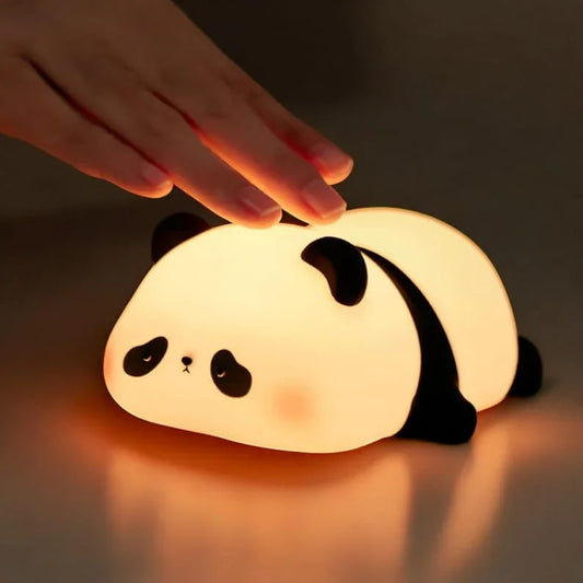 PandaPal™ Kids Night Light – Cute Rechargeable Silicone Panda Lamp with Touch Control
