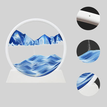 OceanDrift™ Moving Sand Art Picture – Dynamic 3D Deep Sea Sand Frame with Mesmerizing Patterns