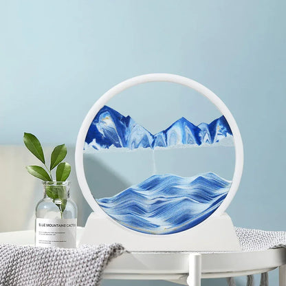 OceanDrift™ Moving Sand Art Picture – Dynamic 3D Deep Sea Sand Frame with Mesmerizing Patterns