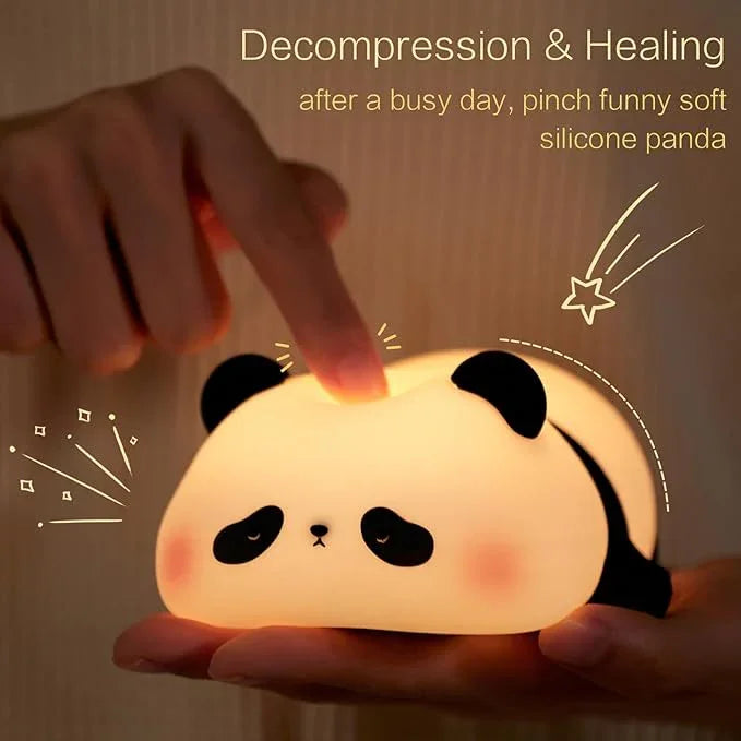 PandaPal™ Kids Night Light – Cute Rechargeable Silicone Panda Lamp with Touch Control