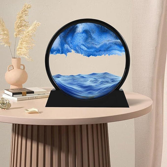 OceanDrift™ Moving Sand Art Picture – Dynamic 3D Deep Sea Sand Frame with Mesmerizing Patterns