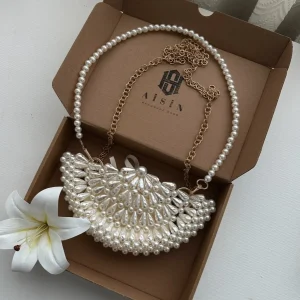 Half Moon Pearl Bag